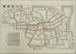 昭和32年当時の電車案内図