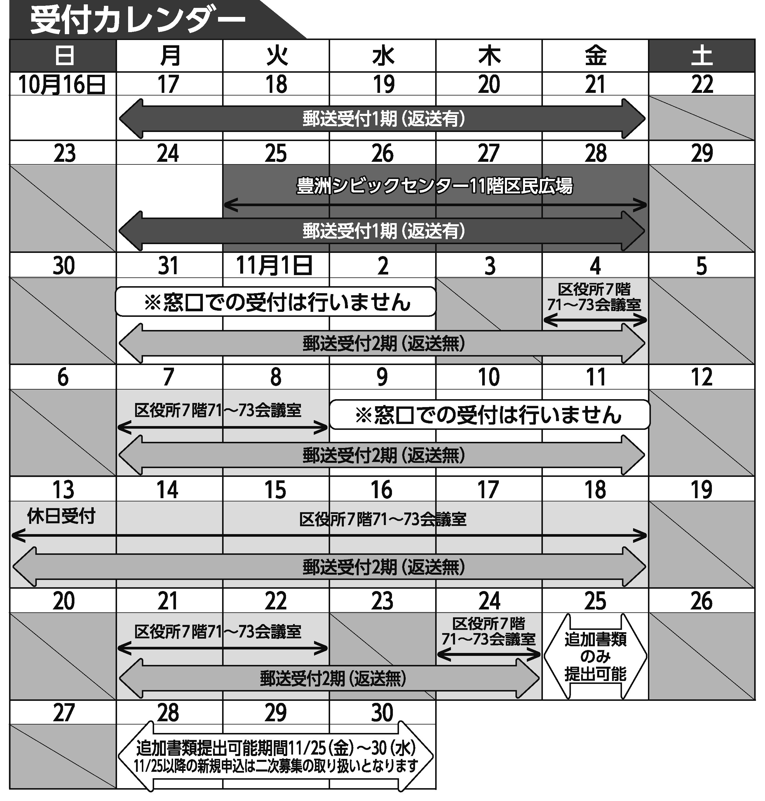 区報令和4年10月11日号3面カレンダー