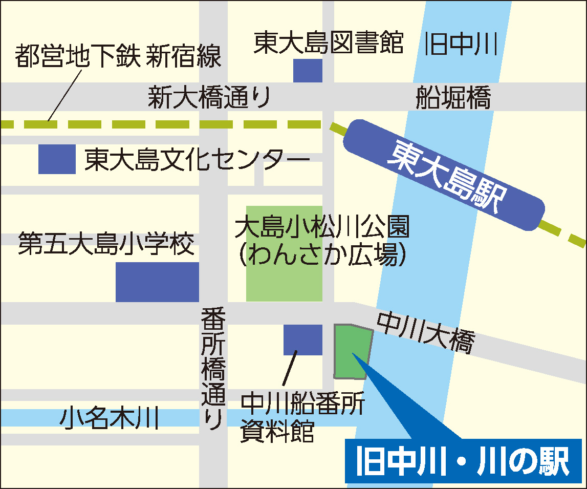 旧中川・川の駅_地図