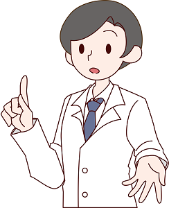 質問に回答する人のイラスト
