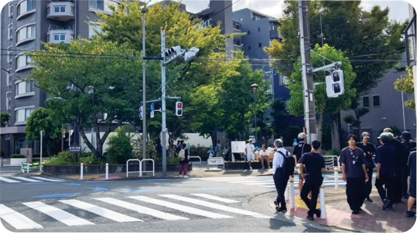 亀戸四丁目公園付近