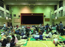 台風19号時の避難所の様子