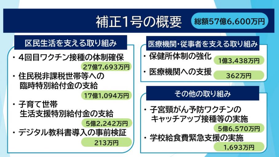 補正予算1号の概要