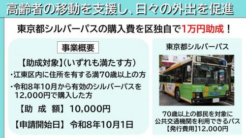 東京都シルバーパス購入費を助成!