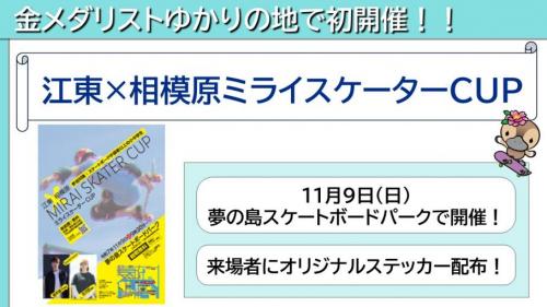 江東×相模原ミライスケーターカップの概要