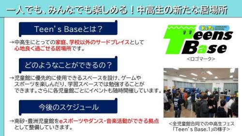 Teens-Base-KOTOの開設