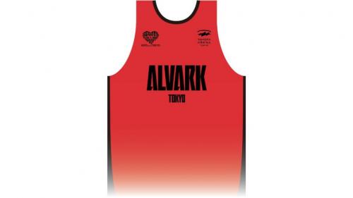 職員が着用予定のアルバルク東京のユニホーム