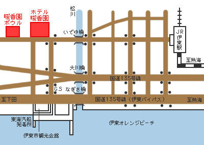 ホテル周辺地図