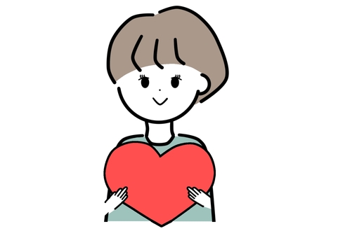 ハート女性