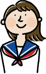 白女子学生