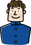 白男子学生