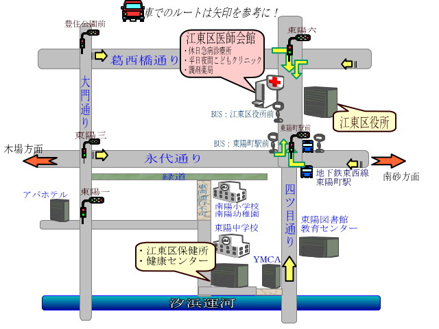 江東区医師会館内休日急病診療所