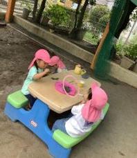 シャボン玉遊び