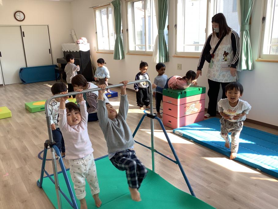 ことり組とりす組がチャレンジ中