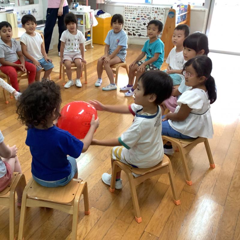 ばくだんゲームをしているところ