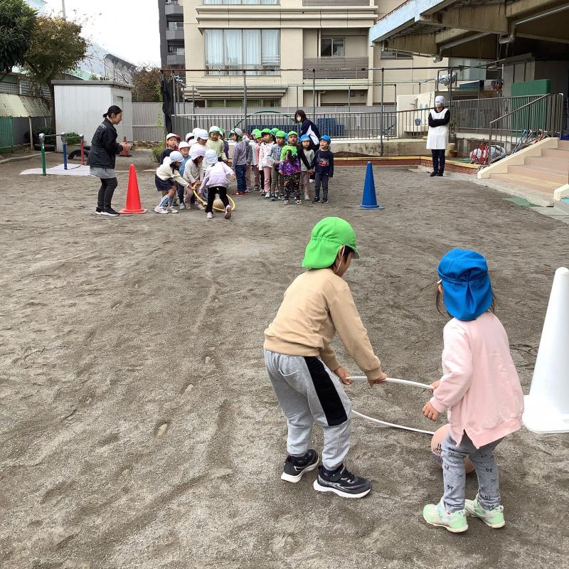 競技を楽しむ様子