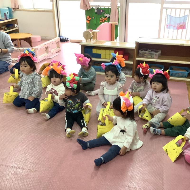 1歳　節分の様子