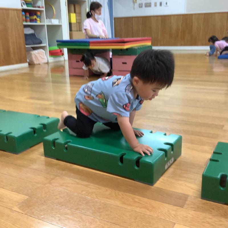四つ這いで渡る