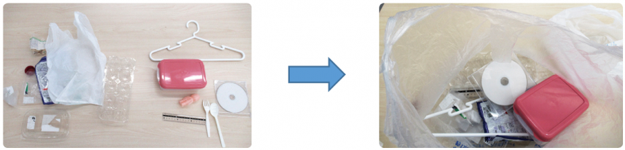 プラスチックの出し方ひとまとめに