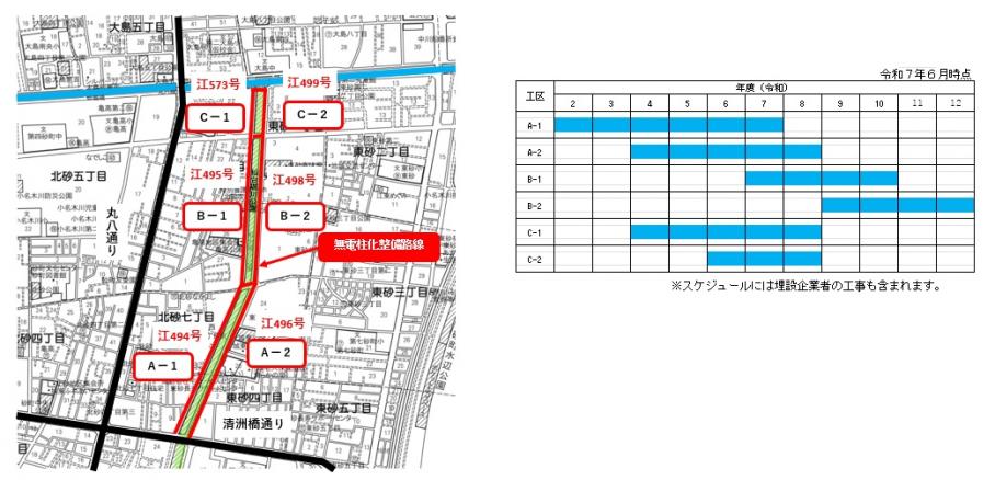 案内図・事業スケジュール（R7.6.11時点）