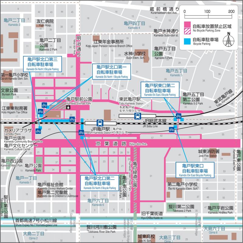 亀戸駅地図