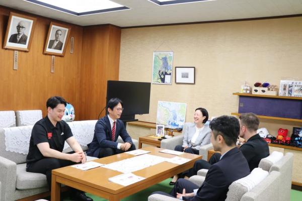 林社長から説明をうける区長