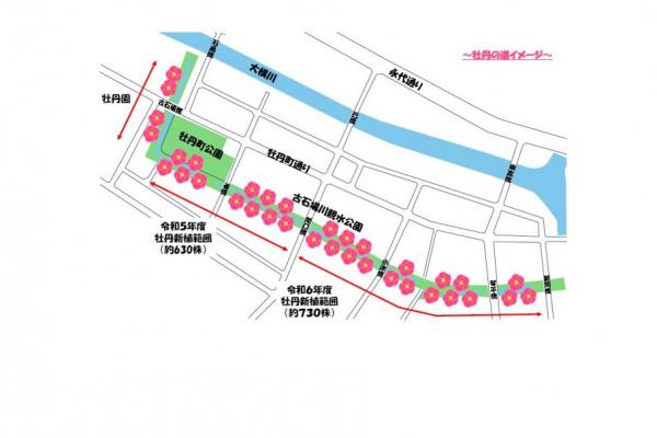ボタンの道イメージ地図